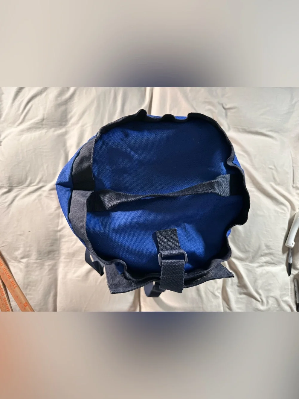 Polo Sport Cylinder Retro Y2K Blue Duffle Bag 2000s Gym Travel Bag Vintage 90s